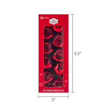 Red Shiny Metal Bell Christmas Ornaments, 1", 18 Count, by Holiday Time