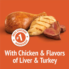 Purina Friskies Party Mix Original Crunch, Cat Treats, Chicken, Liver, & Turkey, 20 oz Canister