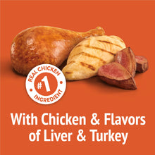 Purina Friskies Party Mix Original Crunch, Cat Treats, Chicken, Liver, & Turkey, 20 oz Canister