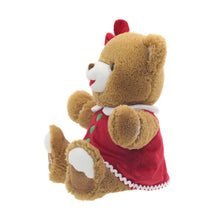 Gingerbread Girl 2025 Teddy Bear Christmas Plush, Brown, 15", by Holiday Time