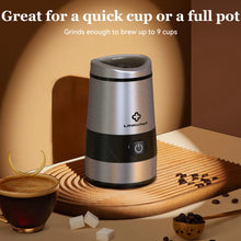 Coffee Grinder, LINKChef Quiet Spice Grinder, One Touch Coffee Mill for Beans, Spices and More