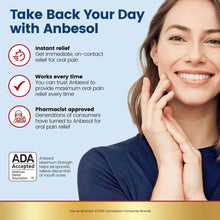 Anbesol Instant Oral Pain Relief Liquid with Benzocaine, Maximum Strength, 0.41 fl oz - Brands For Less USA