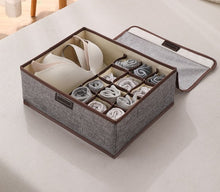 Foldable Drawer Closet Organizers, 12+1-Grid Option for Underwear, Socks, Belts and Ties, Pack of 4