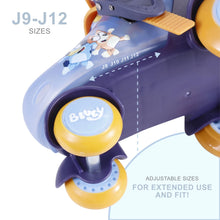 Bluey Kids Training Roller Skates, Adjustable Sizing, Size 9-12, Unisex