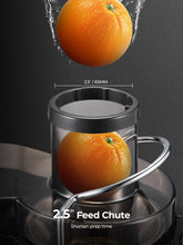 Juicer Machine with Wide Mouth 3" Feed Chute for Fruits and Vegetables, Black