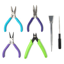 Cousin DIY 6-Piece Jewelry Making Tool Set with Black Storage Case – Steel Pliers & Cutters for Jewelry Making and Craft Projects