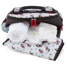 Disney Baby Diaper Bag, Black and Red Mickey, 16 Inch