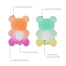 Infantino Teethimal Pop Pals Baby Teether Toy with Textured Surfaces, Pop Feature, and Linkable Loop for Babies 6-12 Months, 2-Pack - Brands For Less USA