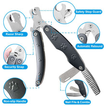 Pet Deluxe Dog Nail Trimmers for Sensitive Dog, Safe Dog Nail Clipper for Large Medium Small Dogs, Heavy Duty Dog Toenail Clippers, Professional Dog Nail Cutters for All Dogs with Thick Nail