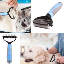 DXIMRX 7 Pcs Cat Dog Brush Grooming Kits, Best Combo Brush for Dogs Cats, Blue