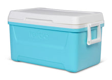 Igloo 48 QT Laguna Hard-Sided Ice Chest Cooler, Aqua Blue and White - Brands For Less USA