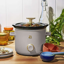 Beautiful 2 Qt Manual Slow Cooker, 2-Pack, Thyme Green + Porcini Taupe by Drew Barrymore