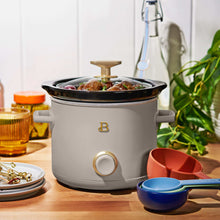 Beautiful 2 Qt Manual Slow Cooker, 2-Pack, Thyme Green + Porcini Taupe by Drew Barrymore