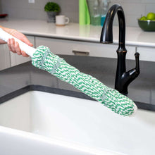 Libman Tornado Twist Mop Cotton Blend Head Steel Handle Green & White