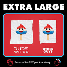 DUDE Wipes XL Flushable Wipes, POOPsicle, 8 ct., 384 wipes
