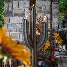 5' Saguaro Torch Sculpture by Desert Steel