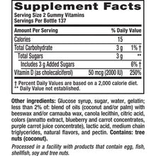 Vitafusion Vitamin D Gummies, 2000 IU, Peach and Berry (275 Ct.) - Brands For Less USA