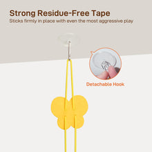 IZEYNO 6 Pack Retractable Cat Toys with Bell, Multicolor Catnip Hanging Toys for Cat, Kitty, Kitten