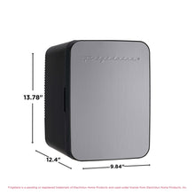 Mini refrigerador personal Frigidaire Retro de 10 l y 15 latas, EFMIS183, acero inoxidable 