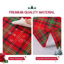 Romanstile Christmas Rectangle Red Plaid Tablecloth - 60 x 84inch - Checkered Water Stain Resistant Table Cover,Washable Polyester Table Cloths for Xmas Dinner/Party Decoration/Holiday