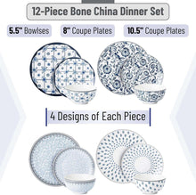 BTaT- Dinnerware Sets for 4, 12 pcs, Ceramic Dinnerware Sets - Brands For Less USA