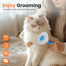 Jewyow Pet Grooming Brush - Deshedding Tool for Dogs & Cats, Short/Long Hair - Indoor Cat Brush for Shedding, Gentle Cleaning Comb for Puppies & Kittens