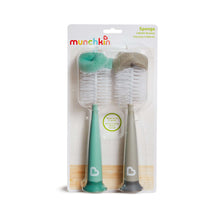 Munchkin Sponge Bottle Brush Gray/Sage 2 Pack Unisex