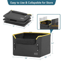 PETSFIT Pet Booster Car Seat for Small Dogs, Puppy Stable Car Seat for Car with Clip-On Leash,Up to 25lbs，Black