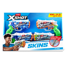 XSHOT Water Fast-Fill Skins Nano Water Blaster 4-pack by ZURU for Ages 5+