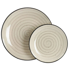 Elama Gia 24 Piece Stoneware Dinnerware Set in Cream - Brands For Less USA