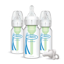 Dr. Brown’s Natural Flow Anti-Colic Options+ Narrow Baby Bottle, 4oz, Slow Flow, 0m+, 3 Pack
