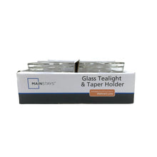 (6 pack) Mainstays Clear Glass Candleholder for Tealight and Taper Candles, 2 Inches - Brands For Less USA