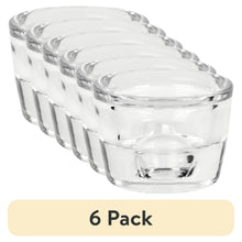 (6 pack) Mainstays Clear Glass Candleholder for Tealight and Taper Candles, 2 Inches - Brands For Less USA