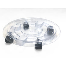 Style Selections 12-in L x 12-in D x 3-in H Clear Plant Caddy