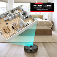 Dirt Devil Robot Vacuum for Carpet and Tile Floors with LIDAR Navigation, Wi-Fi-enabled App, 110 Minute Run-Time for Daily Cleaning, Model #EV3420