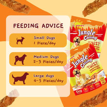 Jungle Calling Dog Treats, Chicken Wrapped Sweet Potato, Gluten and Grain Free, Chewy Dog Bites for Balanced Nutrition, 10.6 oz