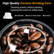 AGCAN Manual Coffee Grinder Portable Coffee Bean Mill Grinders with Ceramic Burr, 304 Stainless Steel Hand Crank - Fine Coarse Adjustable - for Outdoor, Travel, Espresso