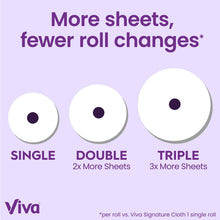 Viva Signature Cloth Paper Towels, 6 Double Rolls, 86 Sheets per Roll
