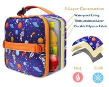 ComfiTime Lunch Bag for Kids – Insulated Lunch Box for Girls and Boys, Cute Reusable Cooler Bag with Zipper Pockets, Bottle Holder, Padded Handles and Shoulder Strap (Blue Camouflage) - Brands For Less USA
