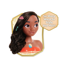 Disney Princess Moana Styling Head, 14-pieces, Pretend Play, Kids Toys for Ages 3 up