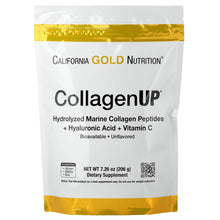 California Gold Nutrition CollagenUP®, Hydrolyzed Marine Collagen Peptides with Hyaluronic Acid and Vitamin C, Unflavored, 7.26 oz (206 g)