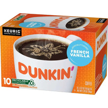 Dunkin’ French Vanilla Artificially Flavored Coffee, Keurig K Cup Pods, 10 Count Box - Brands For Less USA