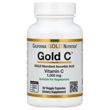 California Gold Nutrition Gold C®, USP Grade Vitamin C, 1,000 mg, 60 Veggie Capsules