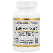 California Gold Nutrition Buffered Gold C, Gold Standard Sodium Ascorbate (Vitamin C), 60 Veggie Capsules