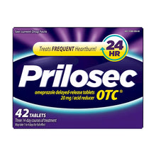 Prilosec OTC, Omeprazole Delayed Release 20mg, Acid Reducer, Heartburn Medicine, 20mg, Tablets, 42 ct.