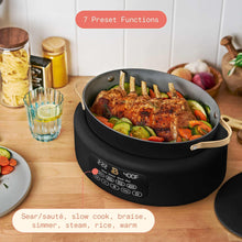Beautiful 10 in 1, 6 Qt Electric Multi-Cooker, Black Sesame by Drew Barrymore - Brands For Less USA