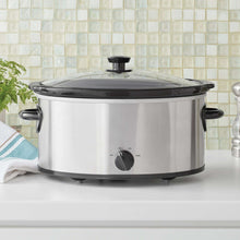 Mainstays 6 Qt Manual Slow Cooker, Stainless Steel