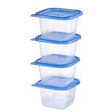 Mainstays 4 Pack 4.4Cup Plastic Square Food Storage Container