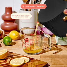 Beautiful 8 Quart Ceramic Non-Stick Stock Pot with Strainer Lid, Black Sesame by Drew Barrymore - Brands For Less USA