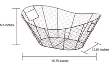 Mainstays Chicken Wire Decorative Storage Basket with Handles